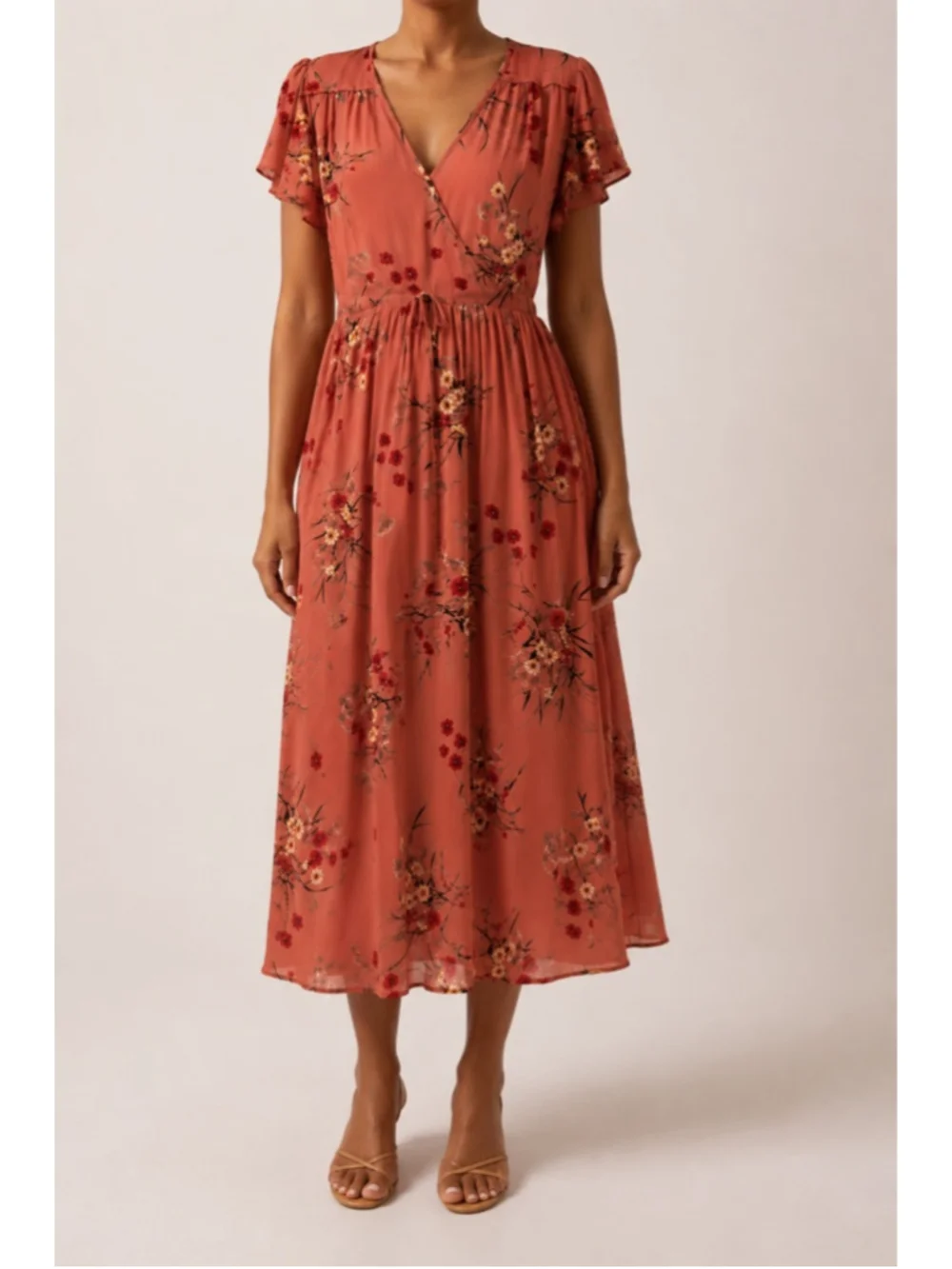 sheer printed midi dress Camilla Sheer Dressy Midi Dress Blue / S